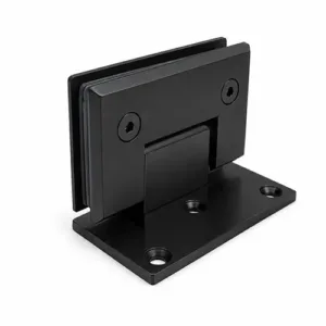Wall To Glass Hinges 90° - Black