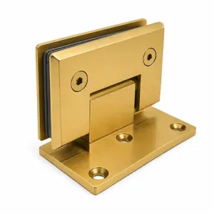 Wall To Glass Hinges 90° - Gold