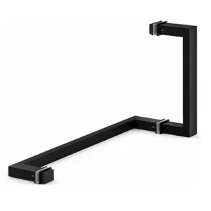 Shower Glass Door Square Handle (20/40) - Black