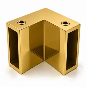 90° Tube Elbow Connector - Golden